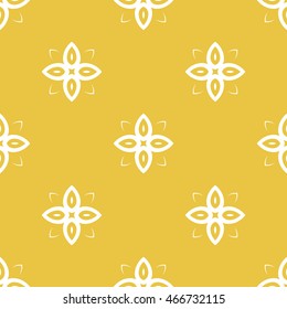 Abstract seamless pattern of yellow color for wallpapers and background.