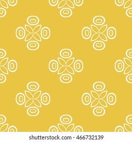 Abstract seamless pattern of yellow color for wallpapers and background.