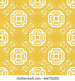 Abstract seamless pattern of yellow color for wallpapers and background.