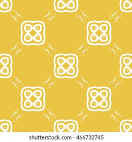 Abstract seamless pattern of yellow color for wallpapers and background.