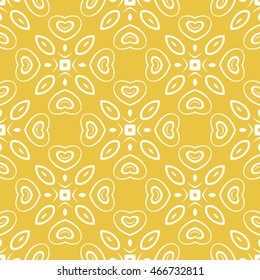 Abstract seamless pattern of yellow color for wallpapers and background.