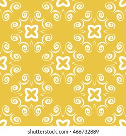 Abstract seamless pattern of yellow color for wallpapers and background.