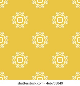 Abstract seamless pattern of yellow color for wallpapers and background.