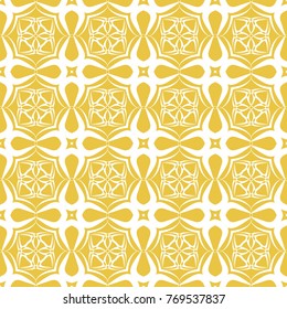 Abstract seamless pattern of yellow color for wallpapers and background.