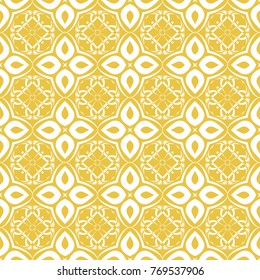 Abstract seamless pattern of yellow color for wallpapers and background.