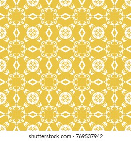 Abstract seamless pattern of yellow color for wallpapers and background.