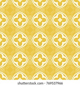 Abstract seamless pattern of yellow color for wallpapers and background.