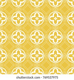 Abstract seamless pattern of yellow color for wallpapers and background.