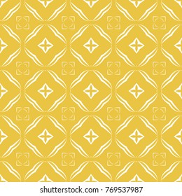 Abstract seamless pattern of yellow color for wallpapers and background.
