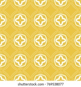 Abstract seamless pattern of yellow color for wallpapers and background.