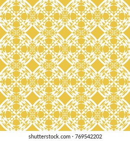Abstract seamless pattern of yellow color for wallpapers and background.