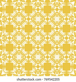 Abstract seamless pattern of yellow color for wallpapers and background.