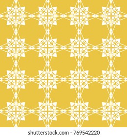 Abstract seamless pattern of yellow color for wallpapers and background.