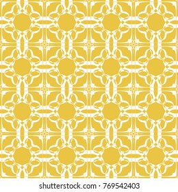Abstract seamless pattern of yellow color for wallpapers and background.