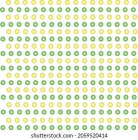 Resumen de patrón sin fisuras con círculo amarillo y verde