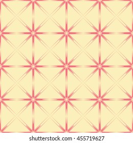 Abstract seamless pattern of yellow and light coral color for wallpapers and background. Seamless line geometric background .Straight Lines Background.
