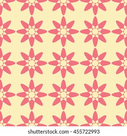Abstract seamless pattern of yellow and light coral color for wallpapers and background. Seamless line geometric background .Straight Lines Background.
