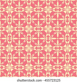 Abstract seamless pattern of yellow and light coral color for wallpapers and background. Seamless line geometric background .Straight Lines Background.

