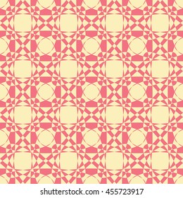 Abstract seamless pattern of yellow and light coral color for wallpapers and background. Seamless line geometric background .Straight Lines Background.
