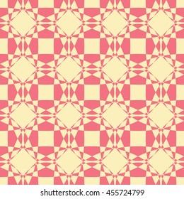 Abstract seamless pattern of yellow and light coral color for wallpapers and background. Seamless line geometric background .Straight Lines Background.
