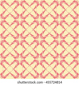 Abstract seamless pattern of yellow and light coral color for wallpapers and background. Seamless line geometric background .Straight Lines Background.
