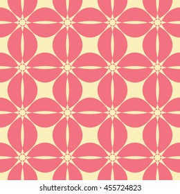 Abstract seamless pattern of yellow and light coral color for wallpapers and background. Seamless line geometric background .Straight Lines Background.
