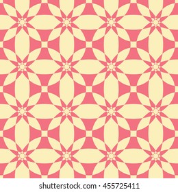 Abstract seamless pattern of yellow and light coral color for wallpapers and background. Seamless line geometric background .Straight Lines Background.