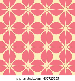 Abstract seamless pattern of yellow and light coral color for wallpapers and background. Seamless line geometric background .Straight Lines Background.