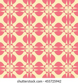 Abstract seamless pattern of yellow and light coral color for wallpapers and background. Seamless line geometric background .Straight Lines Background.