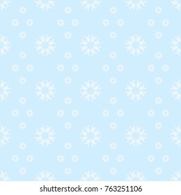 Abstract seamless pattern for your winter design. Christmas Ornamental Decor Background. Winter Holiday Snowflakes lacy tile ornament. Christmas Ornamental Decor Background