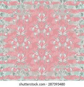 Abstract seamless pattern.Ornamental floral background.