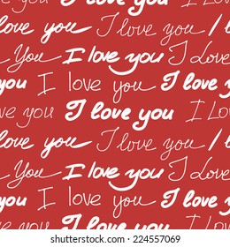 Abstract seamless pattern.Romantic calligraphy wallpaper background.Love doodle note.Valentines textured.Endless background.Wedding invitation card in vector.Seamless vector illustration