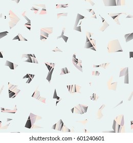 Abstract seamless patterns 80's-90's styles. Trendy memphis style. Colorful geometric background set. Terrazzo seamless vector background for modern design