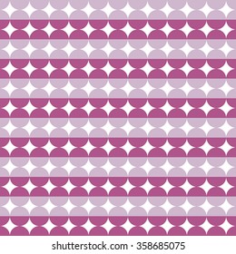 Abstract seamless patterns in the big points. Retro disco background with circles.