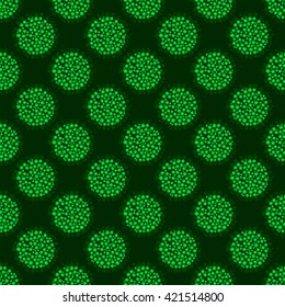 Abstract seamless patterns with circle shape. Vector illustration