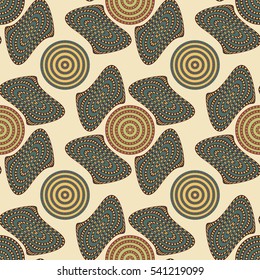 Abstract seamless patterns with circles