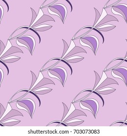 Abstract seamless patterns of curls