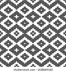 Abstract seamless patterns. Geometric textures. Linear ornament decoration.