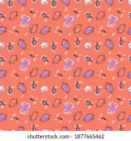 Abstract Seamless Patterns. Hand drawn various shapes and doodle objects. Abstract contemporary modern trendy vector. perfect for cards, invitations, covers, brochures, mugs, pillows, t-shirts.