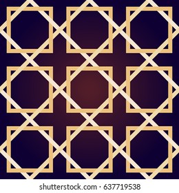 Abstract seamless patterns in Islamic style. Vector illustration