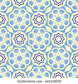Abstract seamless patterns in Islamic style. Vector illustration