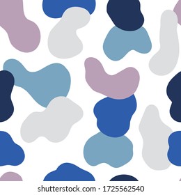 Abstract seamless patterns. Abstract pattern with trendy hand drawn textures.