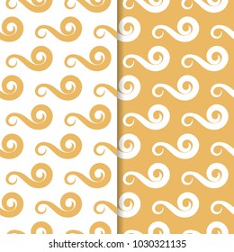 Abstract seamless patterns for textile, fabrics or wallpapers. Colored backgrounds