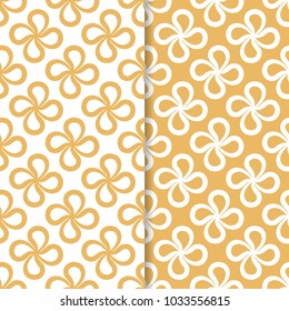 Abstract seamless patterns for textile, fabrics or wallpapers. Colored backgrounds