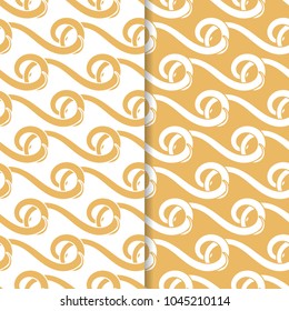 Abstract seamless patterns for textile, fabrics or wallpapers. Colored backgrounds