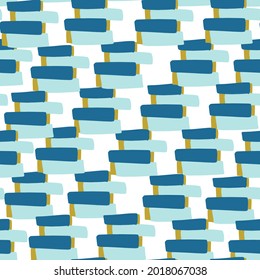 abstract seamless patterns. Various geometric shapes, modern colors. For use on paper, fabric. Vector print.