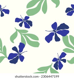 abstrakte nahtlose Muster mit Vintage-Blumen. Retro-floraler Vektorhintergrund Oberflächendesign, Textilien, Schreibwaren, Packpapier, Deckel. Stil der 60er, 70er, 80er