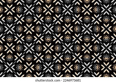 Abstract seamless patterns,batik patterns,seamless batik patterns, seamless wallpaper are designed for use in textile, wallpaper, fabric, curtain, carpet, clothing, Batik,  background, and Embroidery 