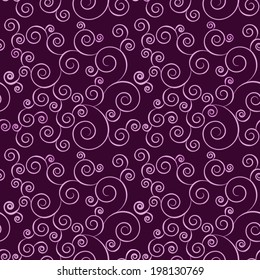Abstract seamless pink background with swirls