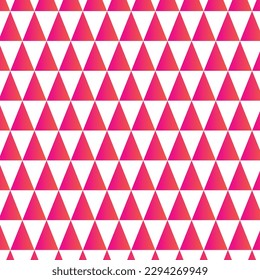 vector de patrón de triángulo de gradiente rosado abstracto y transparente.